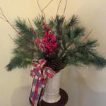 Winter Pine Branch Arrangement