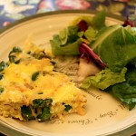 Asparagus Frittata with Salad