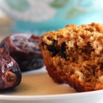 Eating a Carrot Oat Bran Muffin