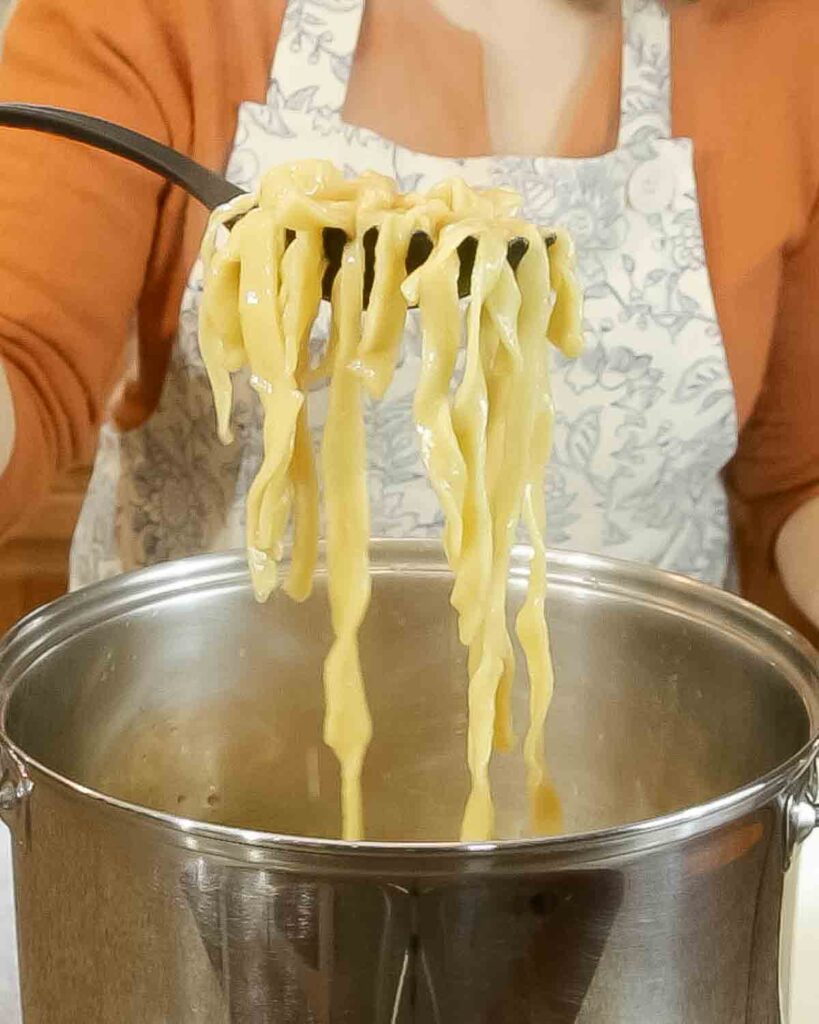 Homemade Egg Noodles in Chicken Broth Art of Natural Living