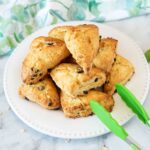 Currant Scones on serving plate