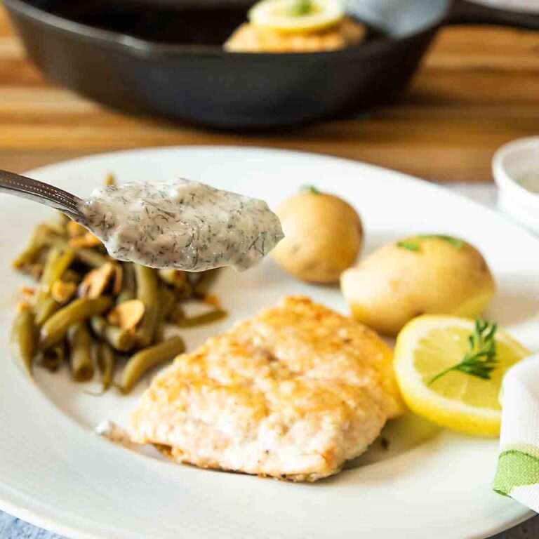 salmon with dill sauce