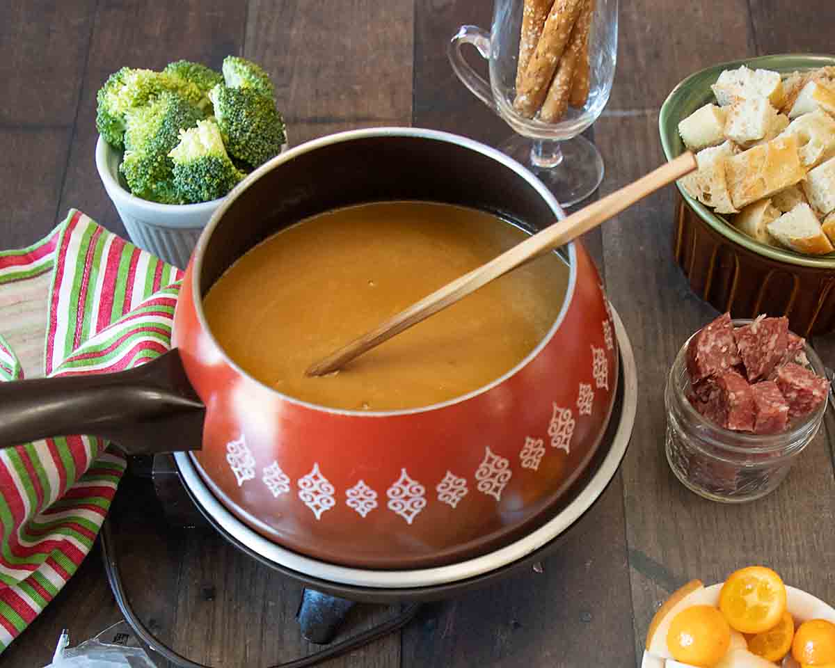 Cheddar Cheese Fondue