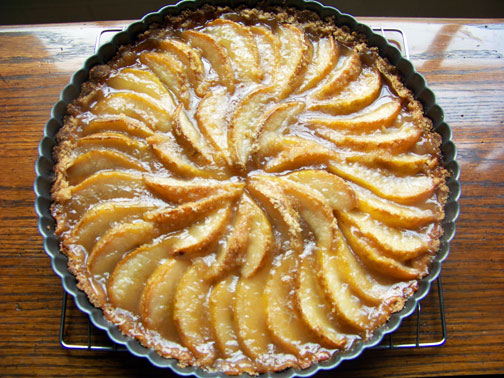 vegan pear tart