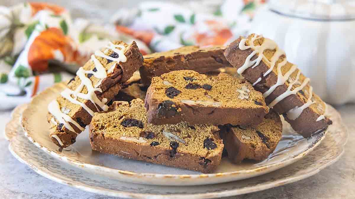 PUmpkin biscotti tray
