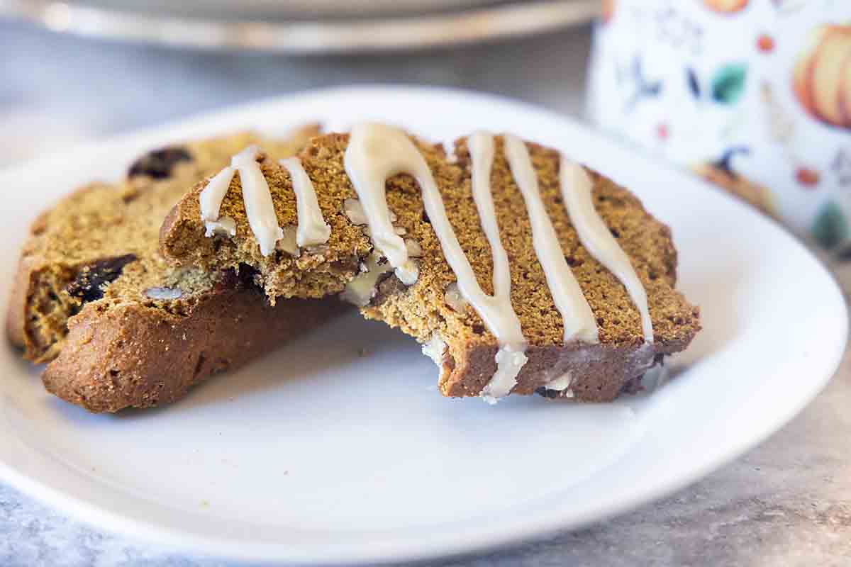 Pumpkin Biscotti with Cranberries