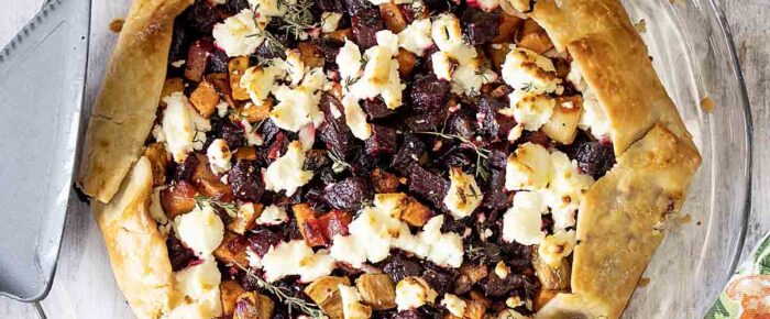 Goat Cheese and Roasted Vegetable Galette