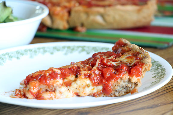 Chicago Style Deep Dish Pizza Chicago Style Deep Dish Pizza