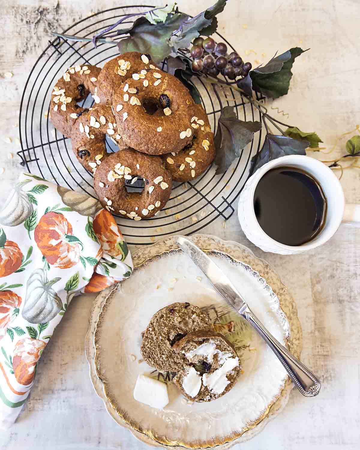 Pumpkin Bagels