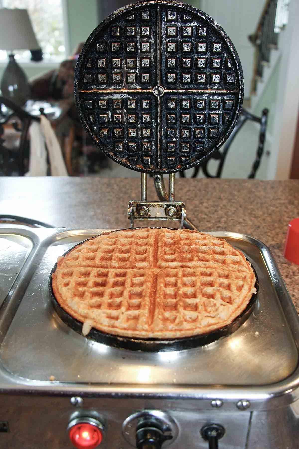 vintage waffle iron