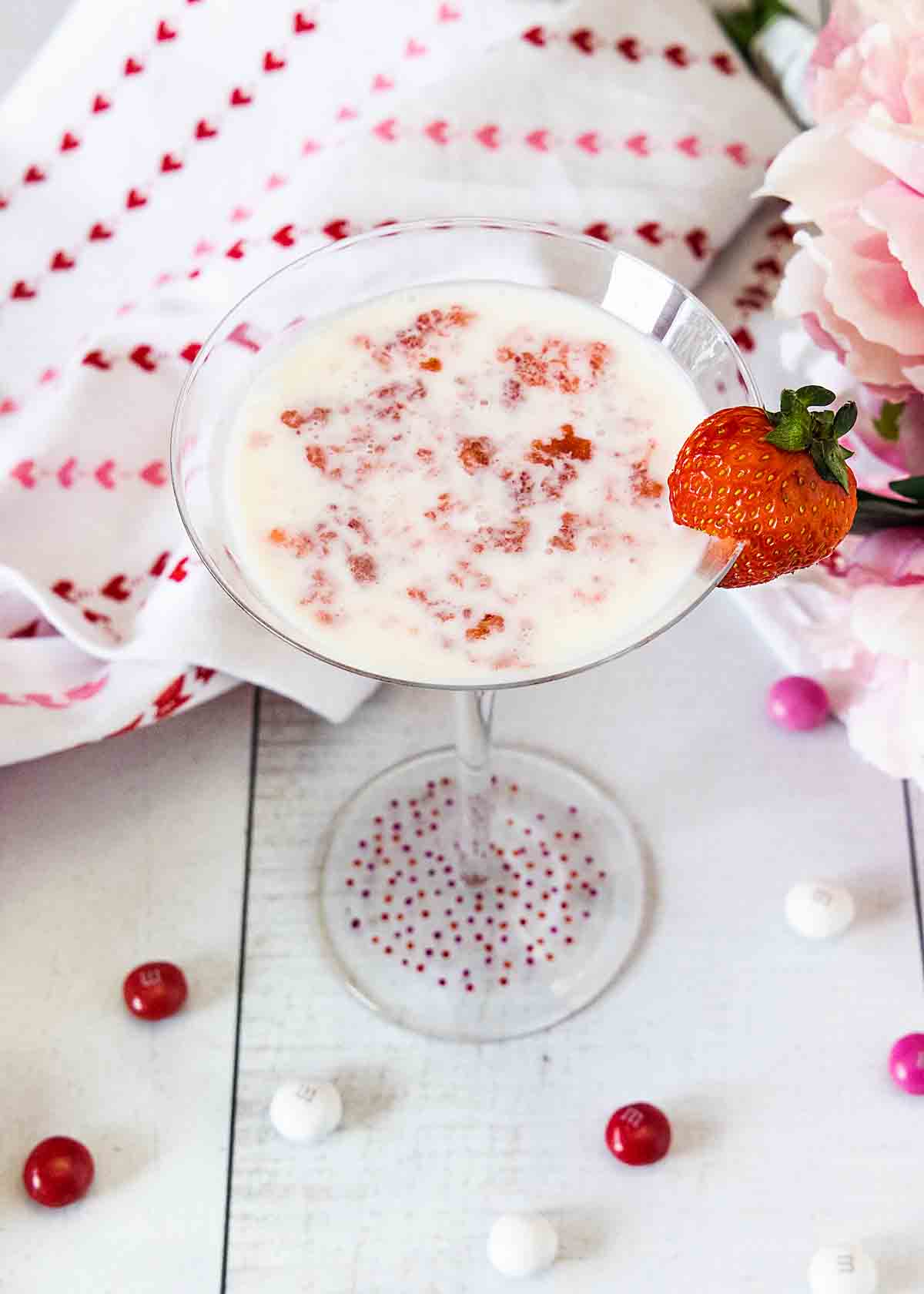 Strawberry White Chocolate Valentine Martini