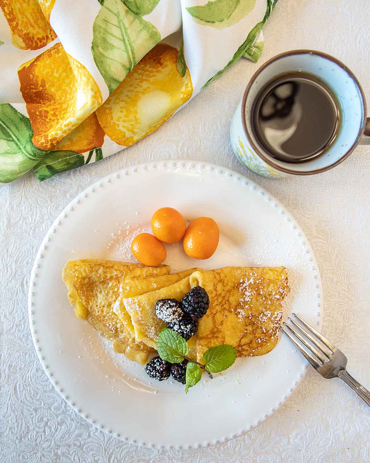 Chocolate Crepes with Orange-Lemon Curd - Like Mother, Like Daughter