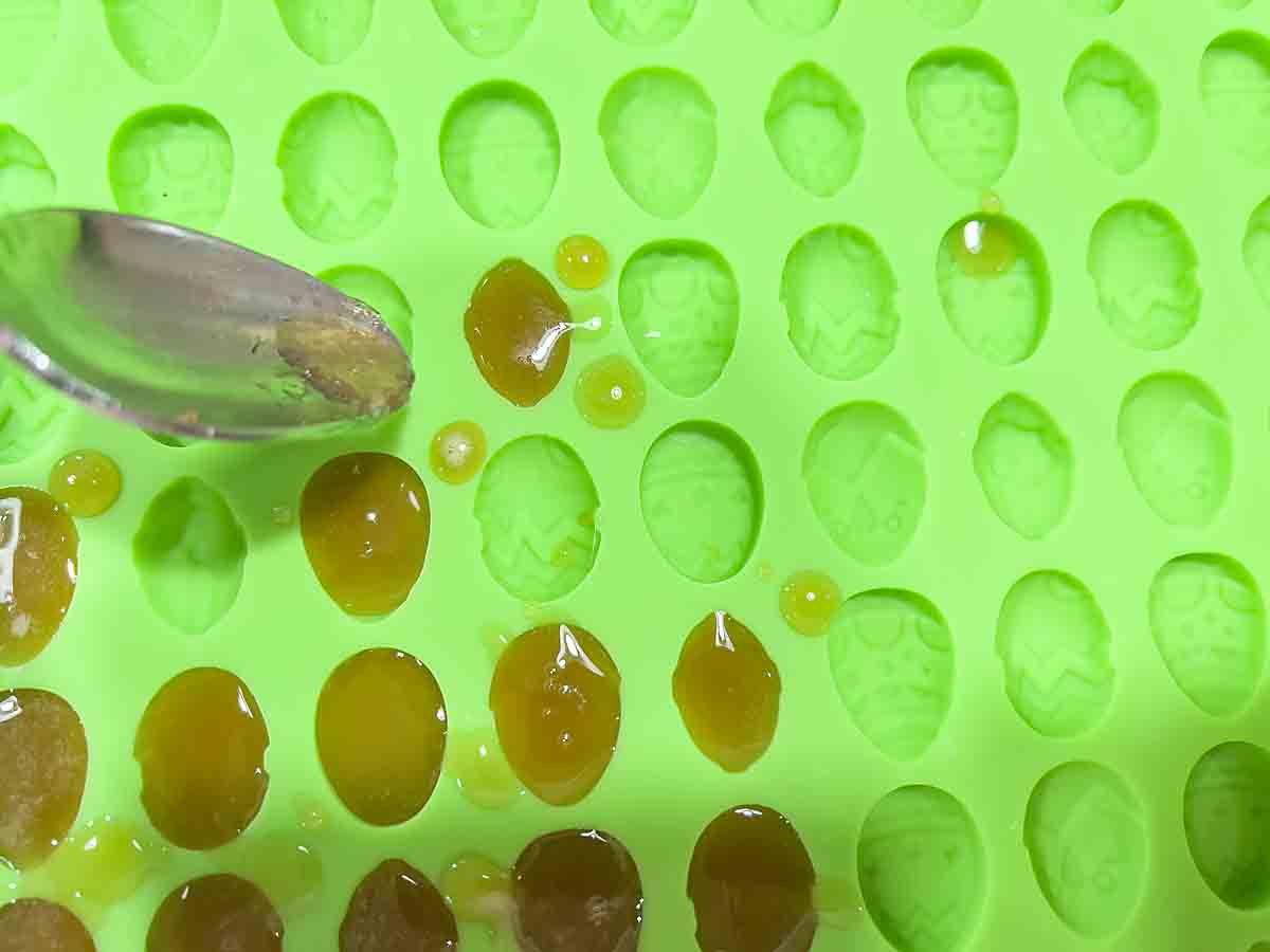 spoon into mold