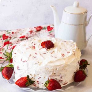 Strawberry Meringue Cake