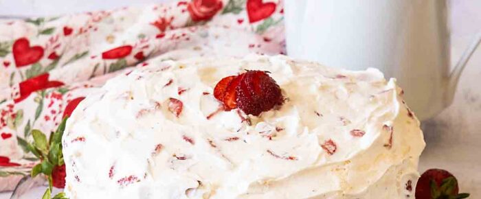 Strawberry Meringue Cake