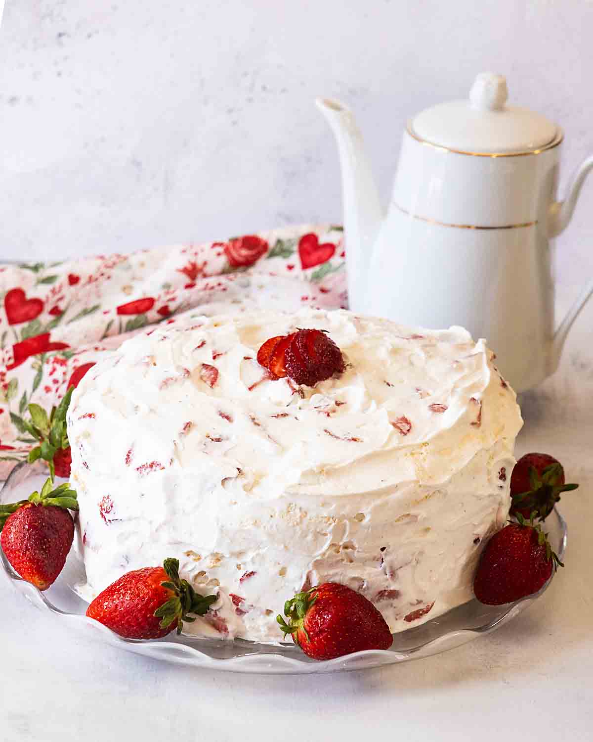 Strawberry Meringue Cake