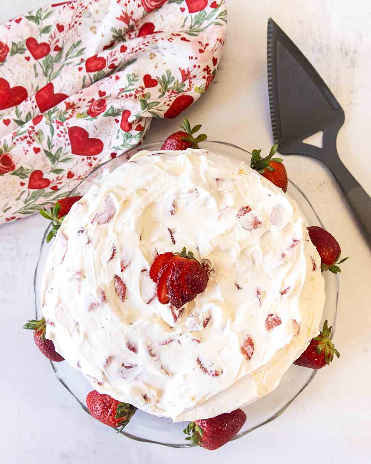 Strawberry Meringue Cake