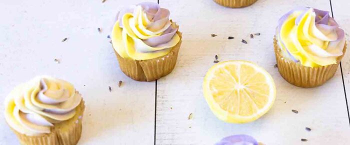 Tasty Lemon Lavender Cupcakes