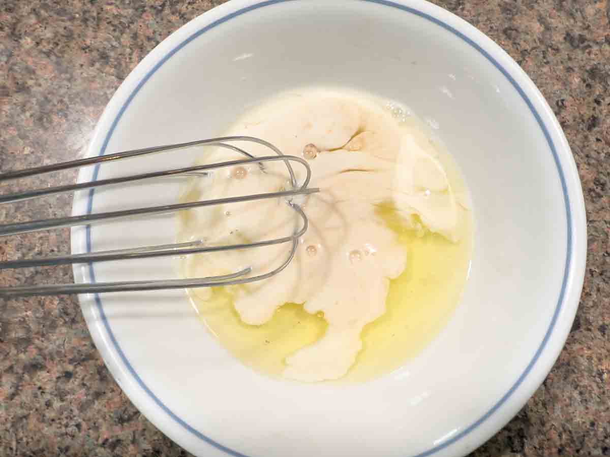 blend egg whites, milk flavorings