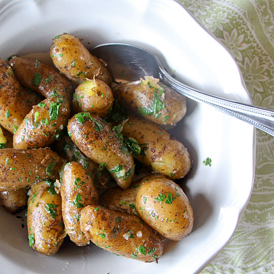 Fingerling Potatoes with Parsley Butter or Oil