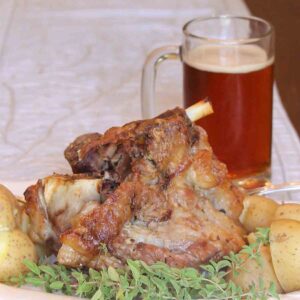 German Pork Hock with beer