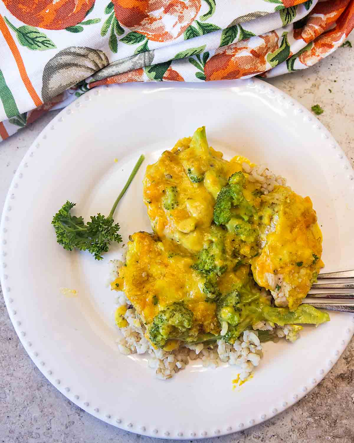 Chicken Divan served