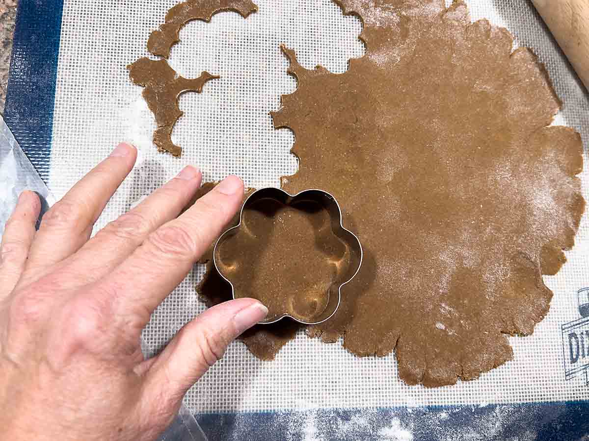 cut with cookie cutter