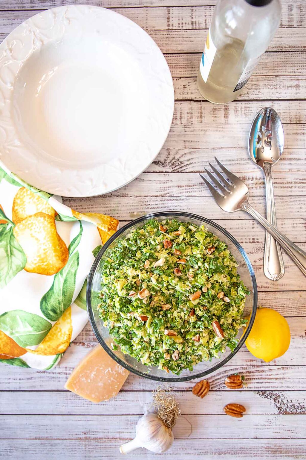 Kale and Brussels Sprout Salad Art of Natural Living