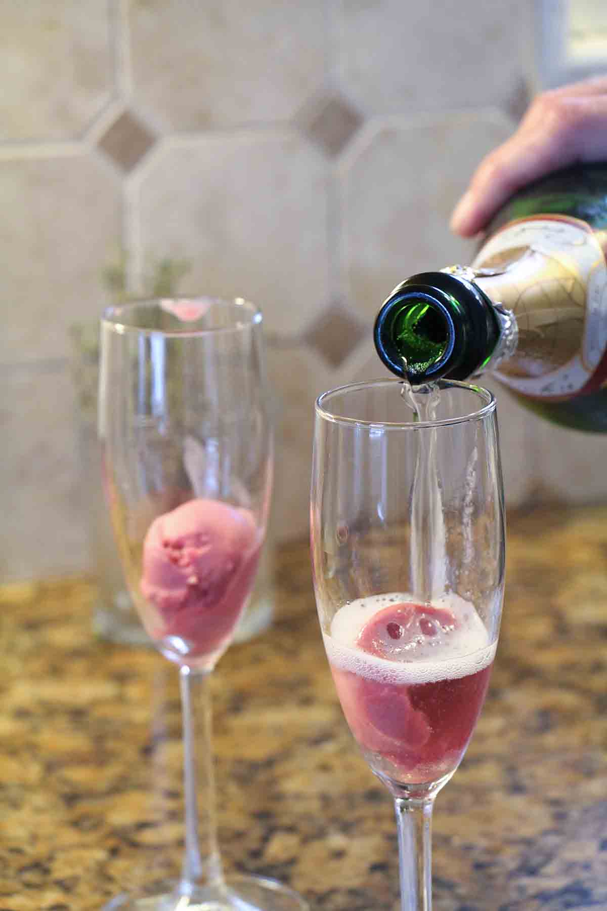 Sorbet and Champagne Cocktail – Art of Natural Living