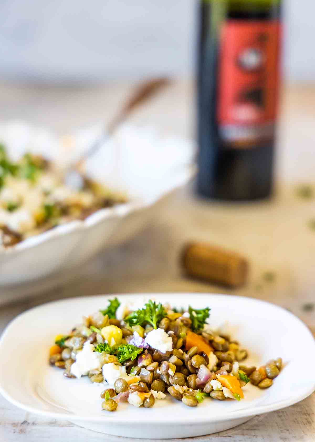 French lentil salad