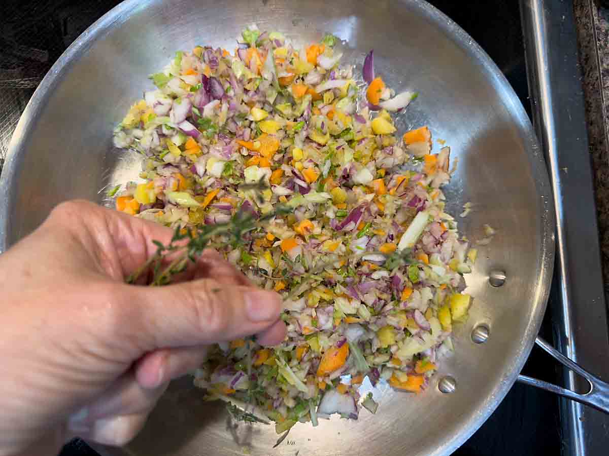 saute veggies