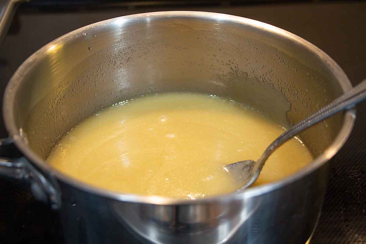 melt sugar and butter