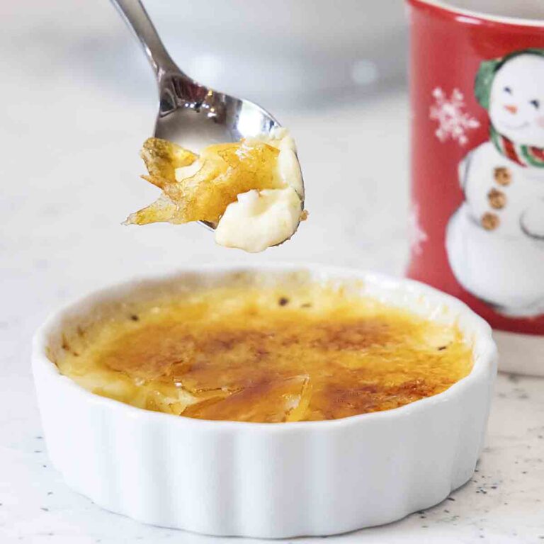 bite of creme brulee