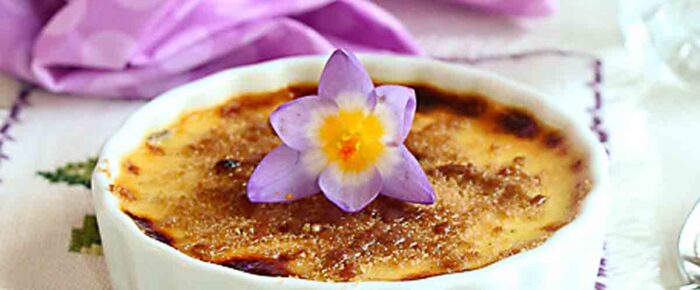 Lavender Crème Brulee (No Torch Needed)