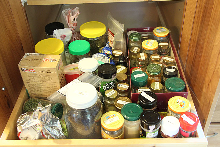 Vacation Home Spice Drawer