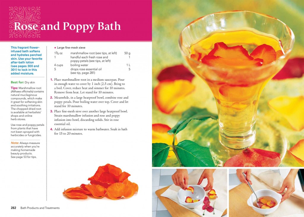 Rose and Poppy Bath: Homemade Beauty Products