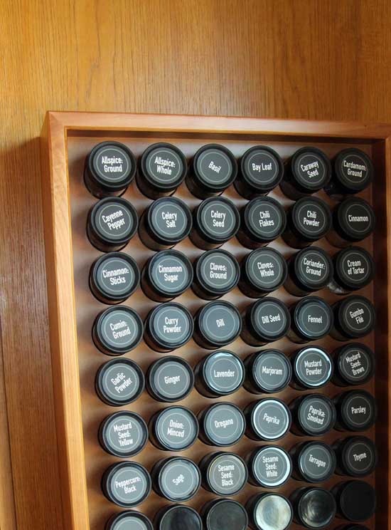 Cherry Stained Maple Spice Rack