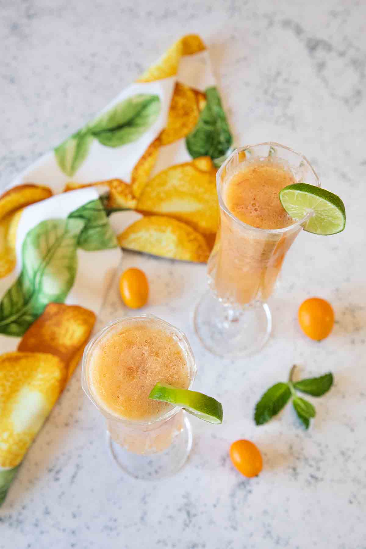 Peach Bellini Martini Recipe - With Champagne - An Absolute Bliss