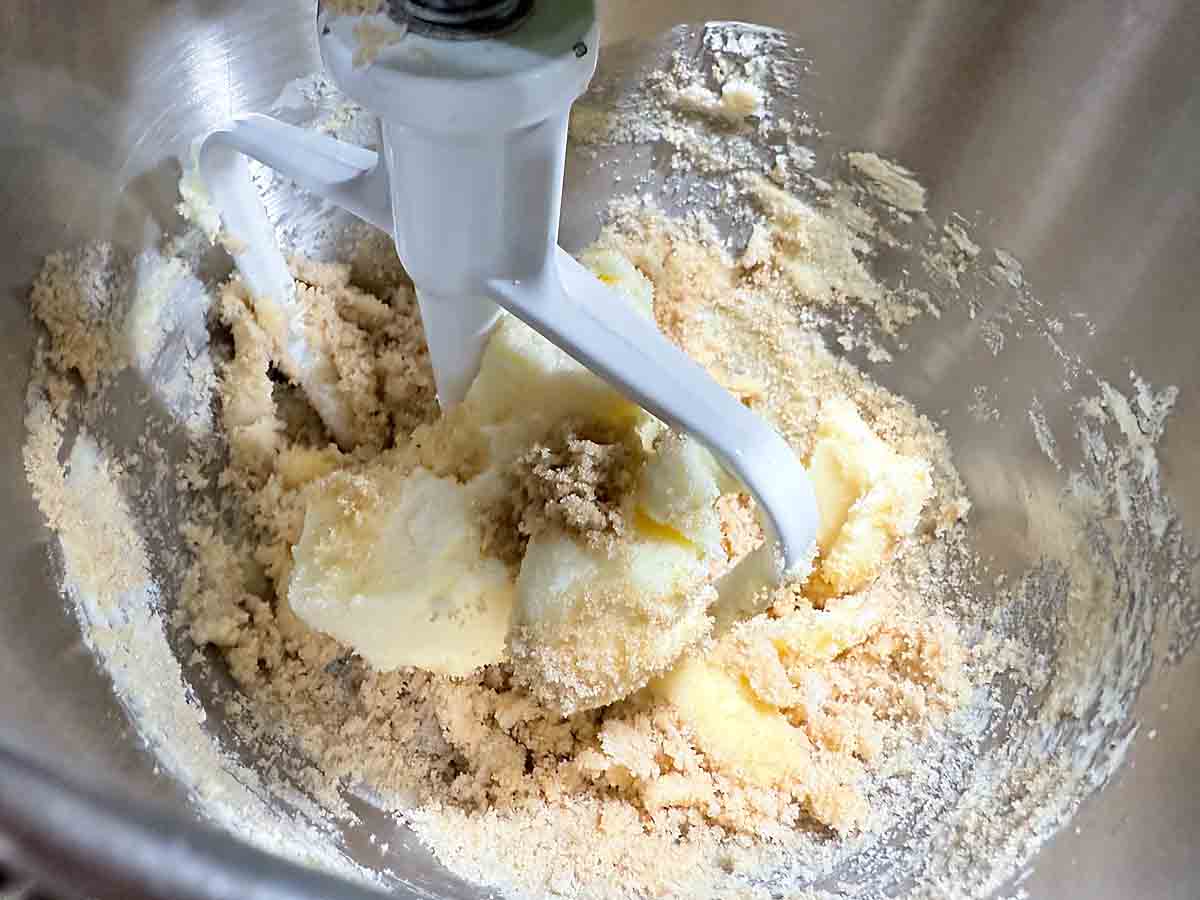 cream butter and sugar