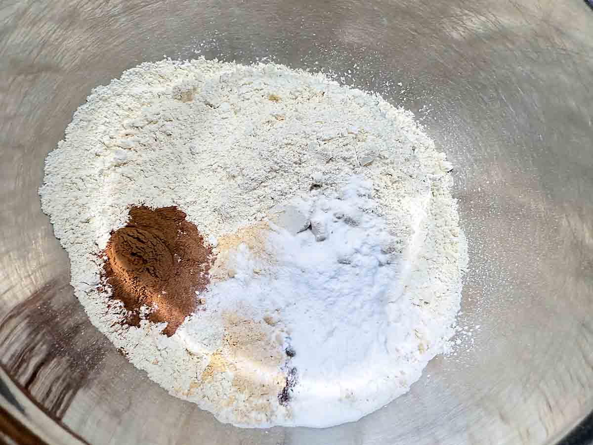 combine dry ingredients