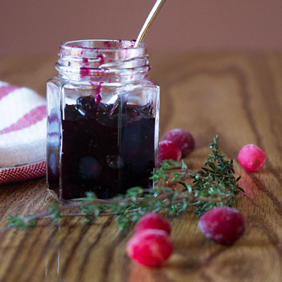 Triple Antioxidant Cabernet Blueberry Cranberry Sauce