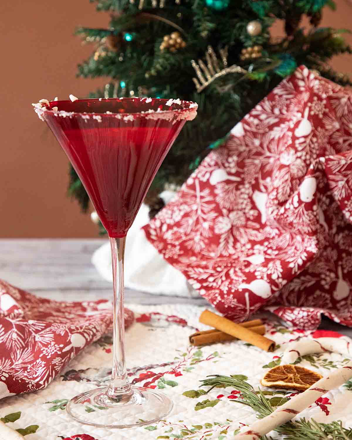 candy cane martini