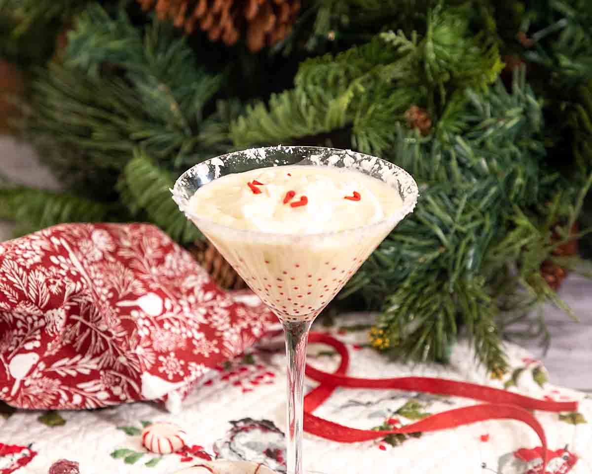 Candy cane martini