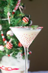 White Peppermint Bark Martini -- Perfect for the Holidays