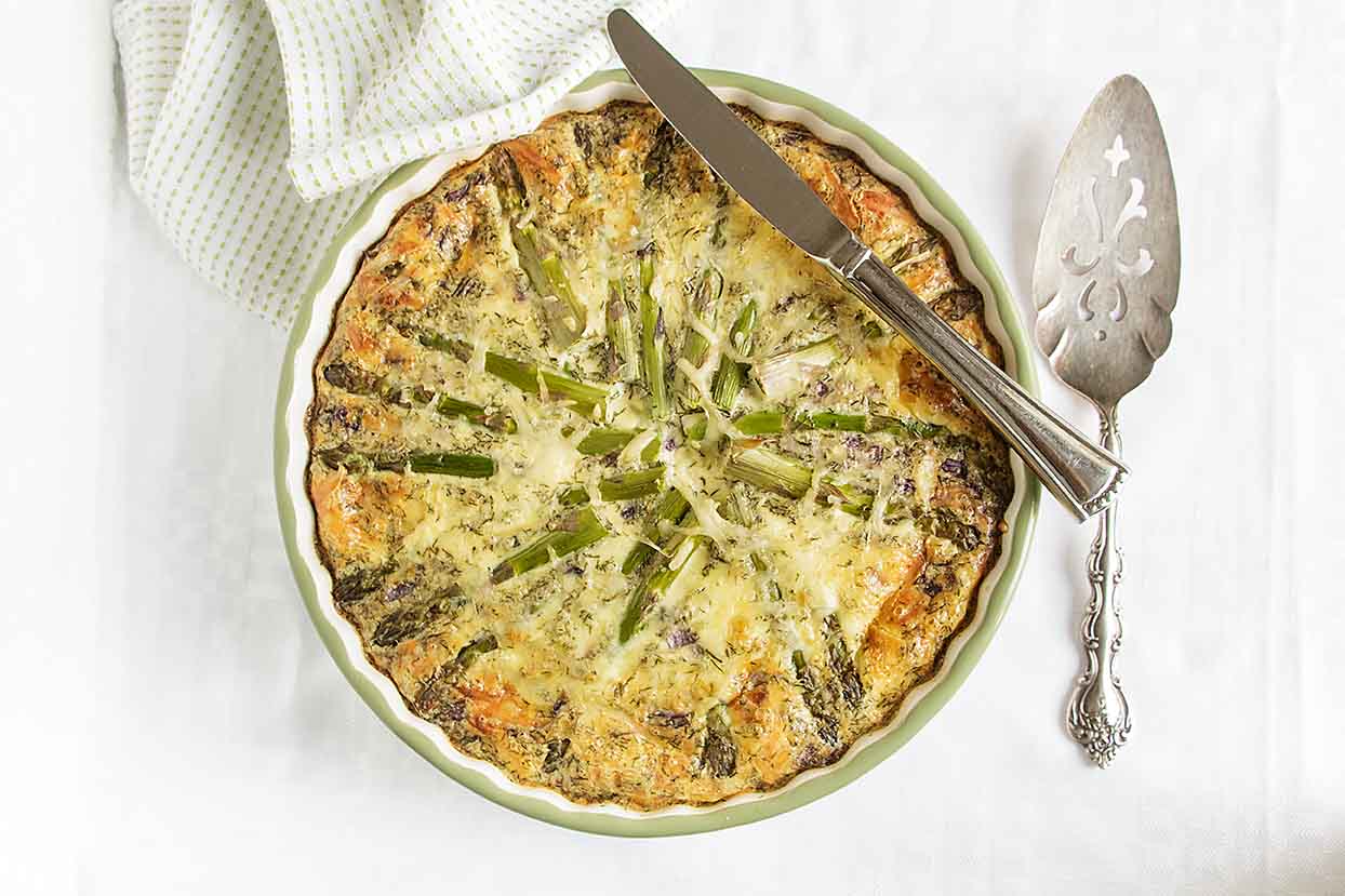 Smoked Salmon Asparagus Quiche – Art of Natural Living