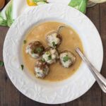 Greek Meatballs in Egg Lemon Broth