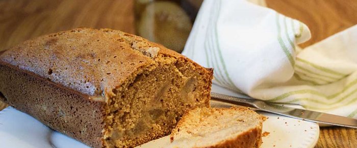 Spiced Honey Pear Bread (Canned, Frozen or Fresh)