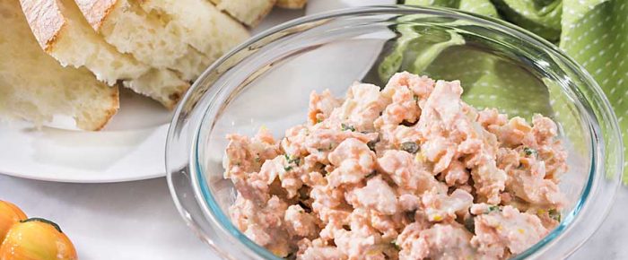 Salmon with Capers Appetizer or Sandwich Spread
