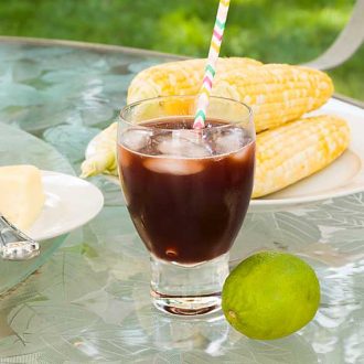 Like a Moscow Mule with added cherry juice, this alcohol free (or not) Cherry Lime Ginger Ale, brings added health benefits and is a taste sensation!