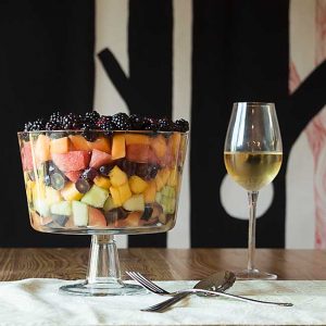 With layers of seven different fruits in alternating colors, and an amazing simple sauce, this Seven Layer Fruit Salad makes it exciting to eat a rainbow!